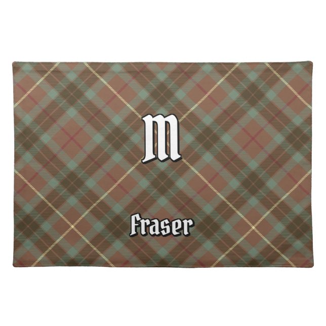 Clan Fraser Hunting Weathered Tartan Cloth Placemat (Front)