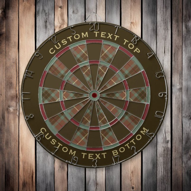 Clan Fraser Hunting Weathered Tartan Dart Board (Creator Uploaded)