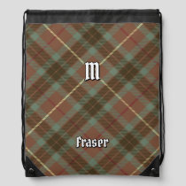 Clan Fraser Hunting Weathered Tartan Drawstring Bag