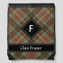 Clan Fraser Hunting Weathered Tartan Drawstring Bag