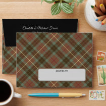 Clan Fraser Hunting Weathered Tartan Envelope