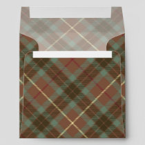 Clan Fraser Hunting Weathered Tartan Envelope