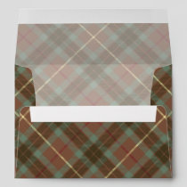 Clan Fraser Hunting Weathered Tartan Envelope