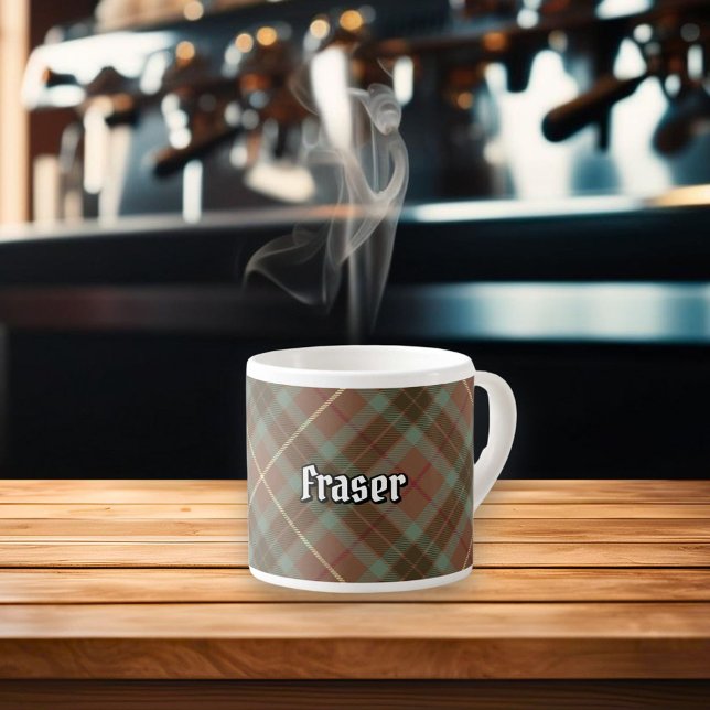 Clan Fraser Hunting Weathered Tartan Espresso Cup (Creator Uploaded)