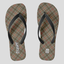 Clan Fraser Hunting Weathered Tartan Flip Flops