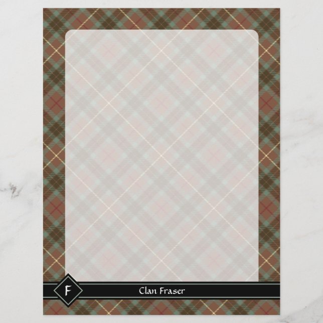 Clan Fraser Hunting Weathered Tartan Flyer (Front)