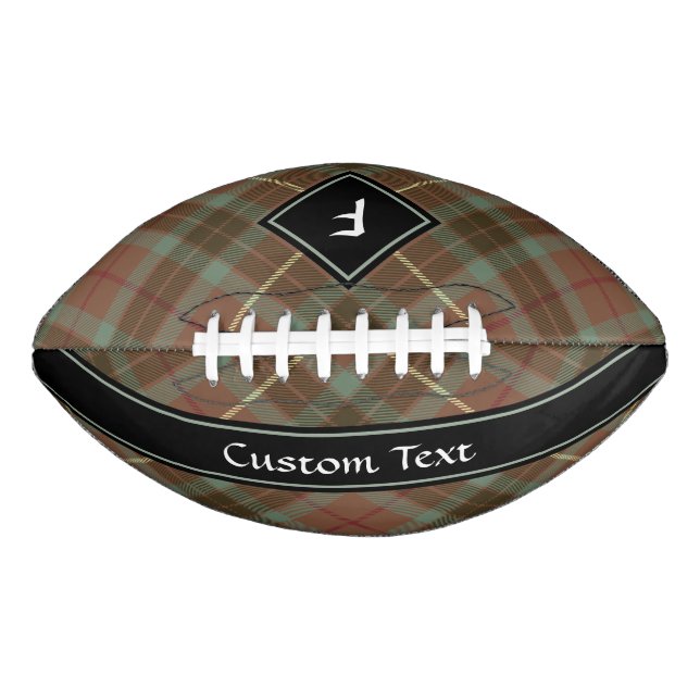 Clan Fraser Hunting Weathered Tartan Football (Front)