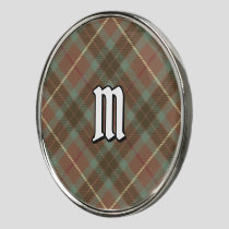 Clan Fraser Hunting Weathered Tartan Golf Ball Marker