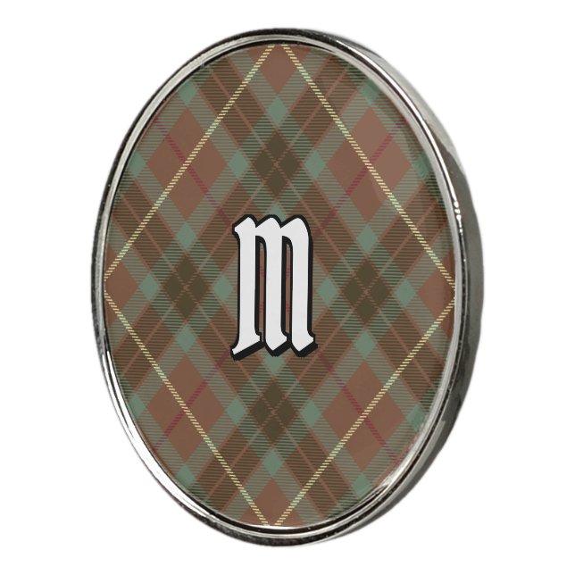 Clan Fraser Hunting Weathered Tartan Golf Ball Marker (3/4)