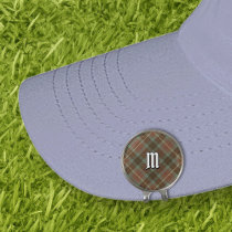 Clan Fraser Hunting Weathered Tartan Golf Hat Clip