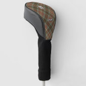 Clan Fraser Hunting Weathered Tartan Golf Head Cover (Angled)