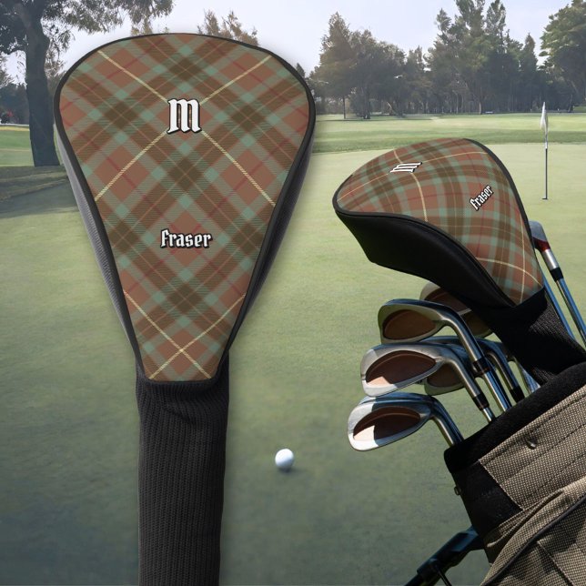 Clan Fraser Hunting Weathered Tartan Golf Head Cover (Creator Uploaded)