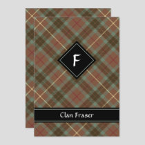 Clan Fraser Hunting Weathered Tartan Invitation