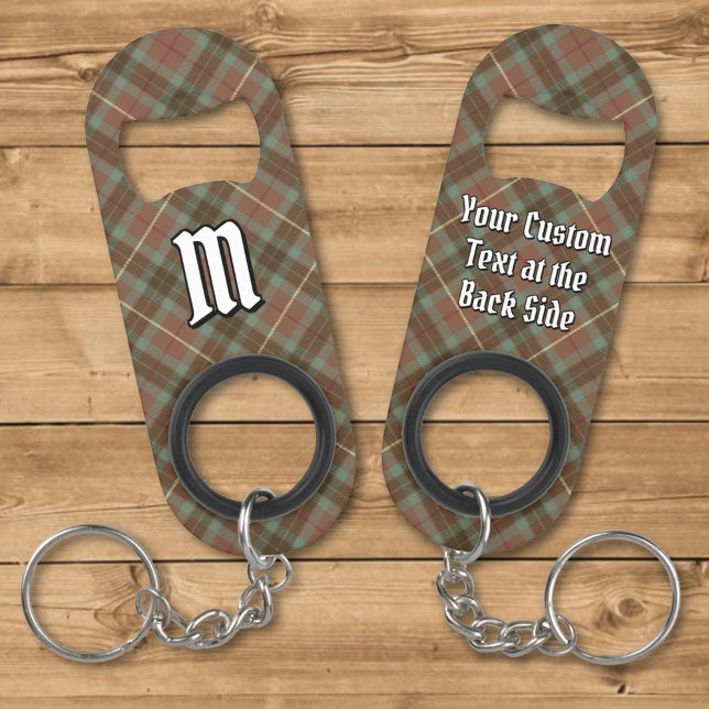 Clan Fraser Hunting Weathered Tartan Keychain Bottle Opener (Creator Uploaded)