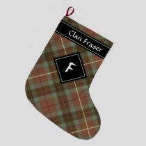 Clan Fraser Hunting Weathered Tartan Large Christmas Stocking