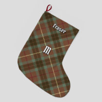 Clan Fraser Hunting Weathered Tartan Large Christmas Stocking