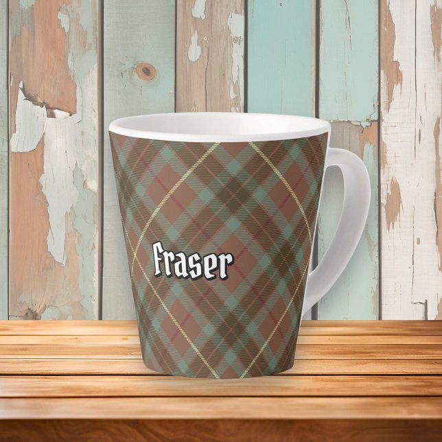Clan Fraser Hunting Weathered Tartan Latte Mug (Creator Uploaded)