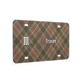 Clan Fraser Hunting Weathered Tartan License Plate (Right)