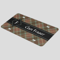 Clan Fraser Hunting Weathered Tartan License Plate