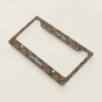 Clan Fraser Hunting Weathered Tartan License Plate Frame