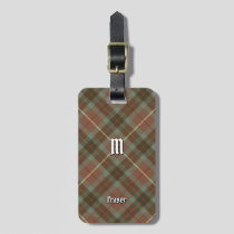 Clan Fraser Hunting Weathered Tartan Luggage Tag