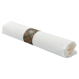 Clan Fraser Hunting Weathered Tartan Napkin Bands