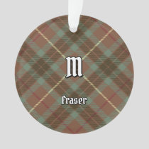 Clan Fraser Hunting Weathered Tartan Ornament