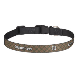 Clan Fraser Hunting Weathered Tartan Pet Collar