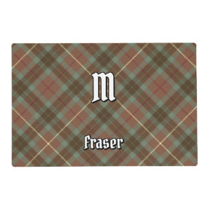 Clan Fraser Hunting Weathered Tartan Placemat
