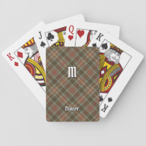 Clan Fraser Hunting Weathered Tartan Playing Cards