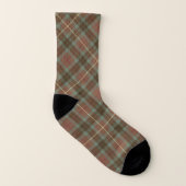 Clan Fraser Hunting Weathered Tartan Socks (Left Inside)