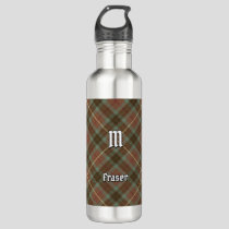 Clan Fraser Hunting Weathered Tartan Stainless Steel Water Bottle