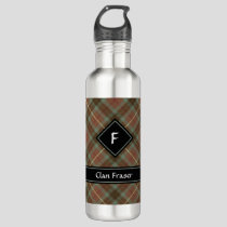 Clan Fraser Hunting Weathered Tartan Stainless Steel Water Bottle