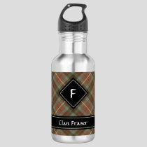Clan Fraser Hunting Weathered Tartan Stainless Steel Water Bottle