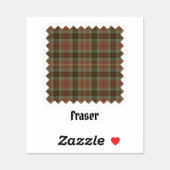 Clan Fraser Hunting Weathered Tartan Sticker (Sheet)