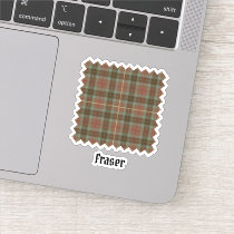 Clan Fraser Hunting Weathered Tartan Sticker