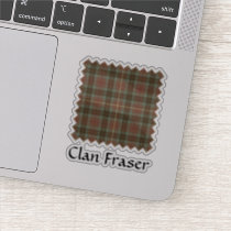 Clan Fraser Hunting Weathered Tartan Sticker