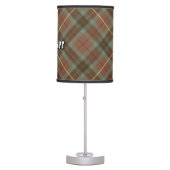 Clan Fraser Hunting Weathered Tartan Table Lamp (Front)