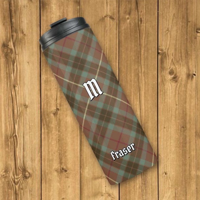 Clan Fraser Hunting Weathered Tartan Thermal Tumbler (Creator Uploaded)