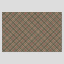 Clan Fraser Hunting Weathered Tartan Tissue Paper