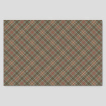 Clan Fraser Hunting Weathered Tartan Tissue Paper