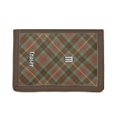 Clan Fraser Hunting Weathered Tartan Trifold Wallet (Front)