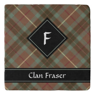 Clan Fraser Hunting Weathered Tartan Trivet