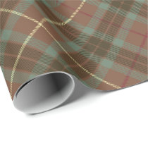 Clan Fraser Hunting Weathered Tartan Wrapping Paper