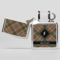 Clan Fraser Hunting Weathered Tartan Zippo Lighter