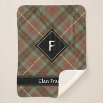 Clan Fraser Hunting WeatheredTartan Sherpa Blanket