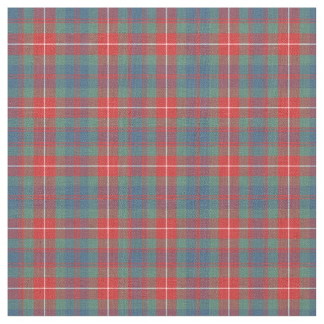 Clan Fraser of Lovat Ancient Tartan Fabric (Close Up)