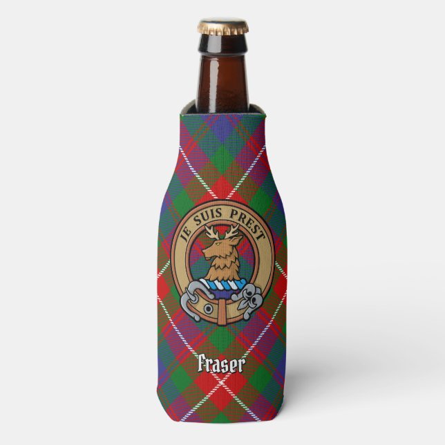 Clan Fraser of Lovat Crest Bottle Cooler (Bottle Front)