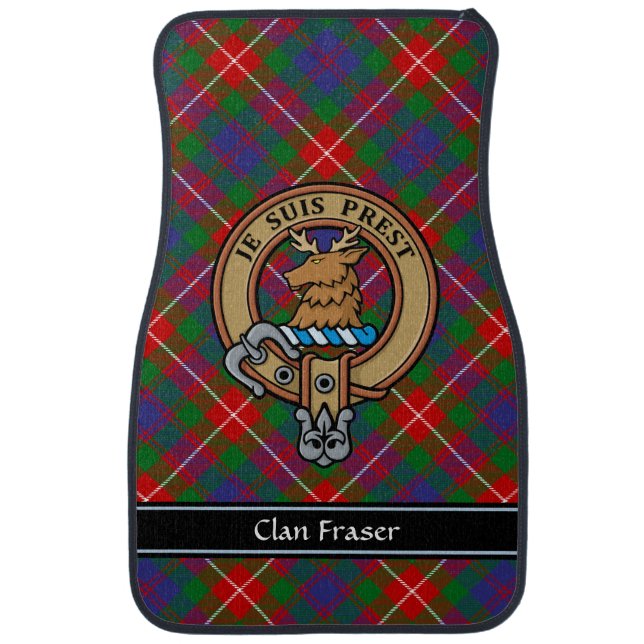 Clan Fraser of Lovat Crest Car Floor Mat (Front)