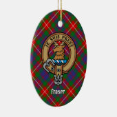 Clan Fraser of Lovat Crest Ceramic Ornament (Right)